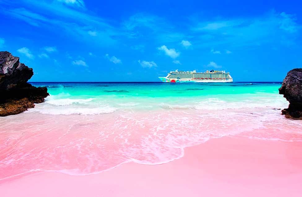 розовый пляж